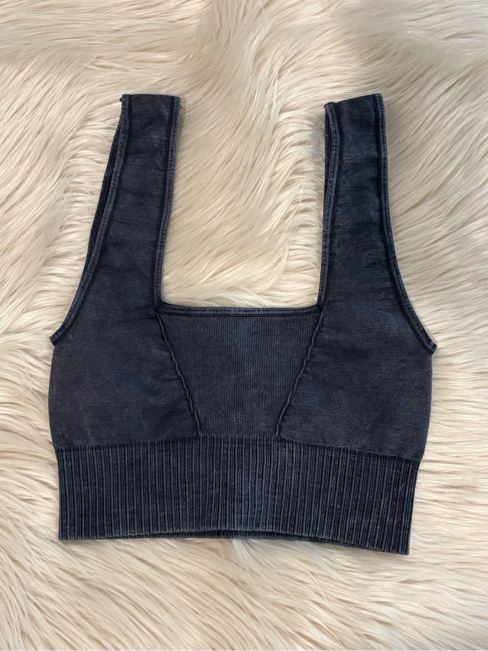 FREE PEOPLE Good Karma Square Neck Bra Crop Top XS/S - Picture 5 of 10